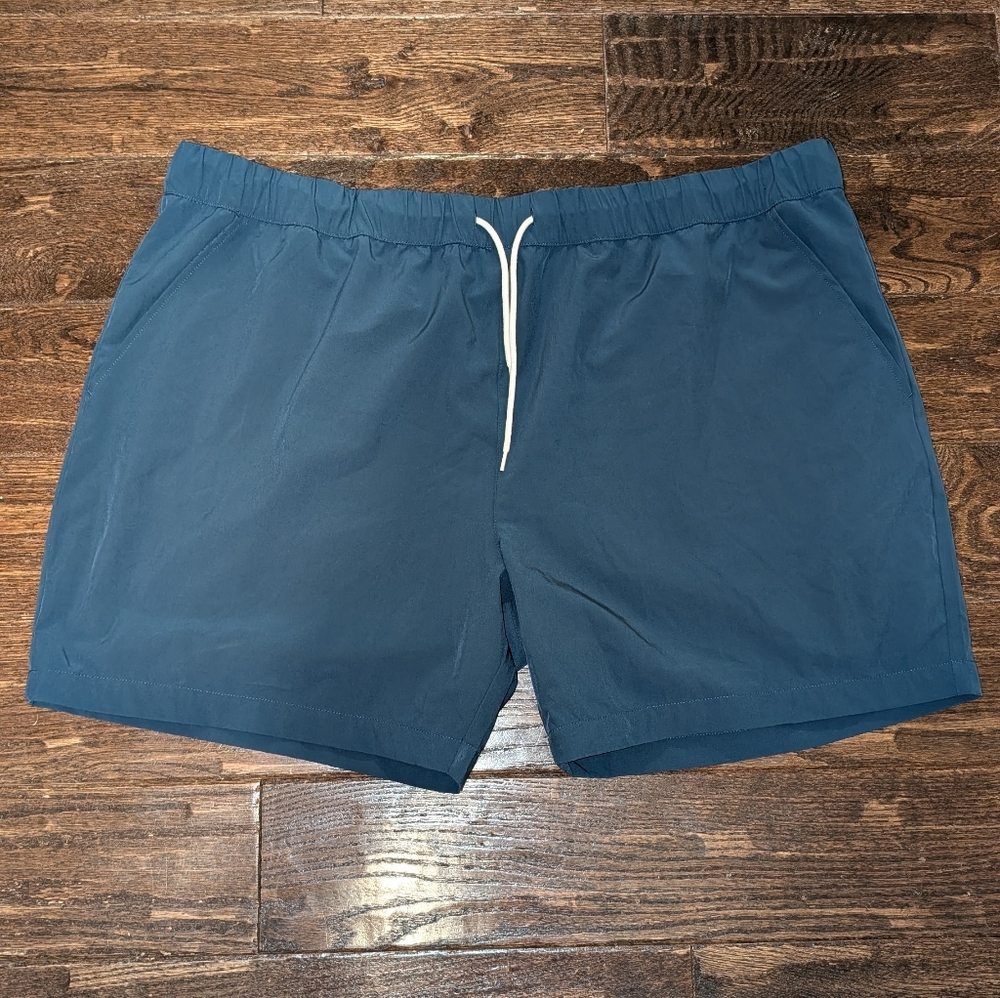 NWT Original Use Swim Trunks Blue 6" Inseam